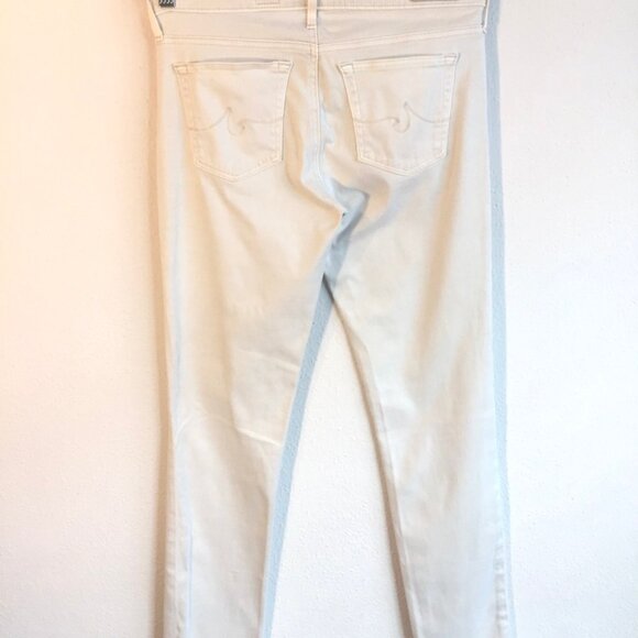AG Adriano Goldschmeid The Stilt Cigarette Leg Ivory Jeans 27R - Picture 4 of 5